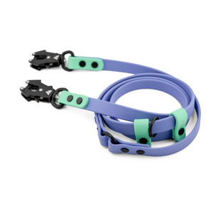 Atlas BioThane Hands-Free Leash featuring adjustable design and durable materials in vibrant colors.