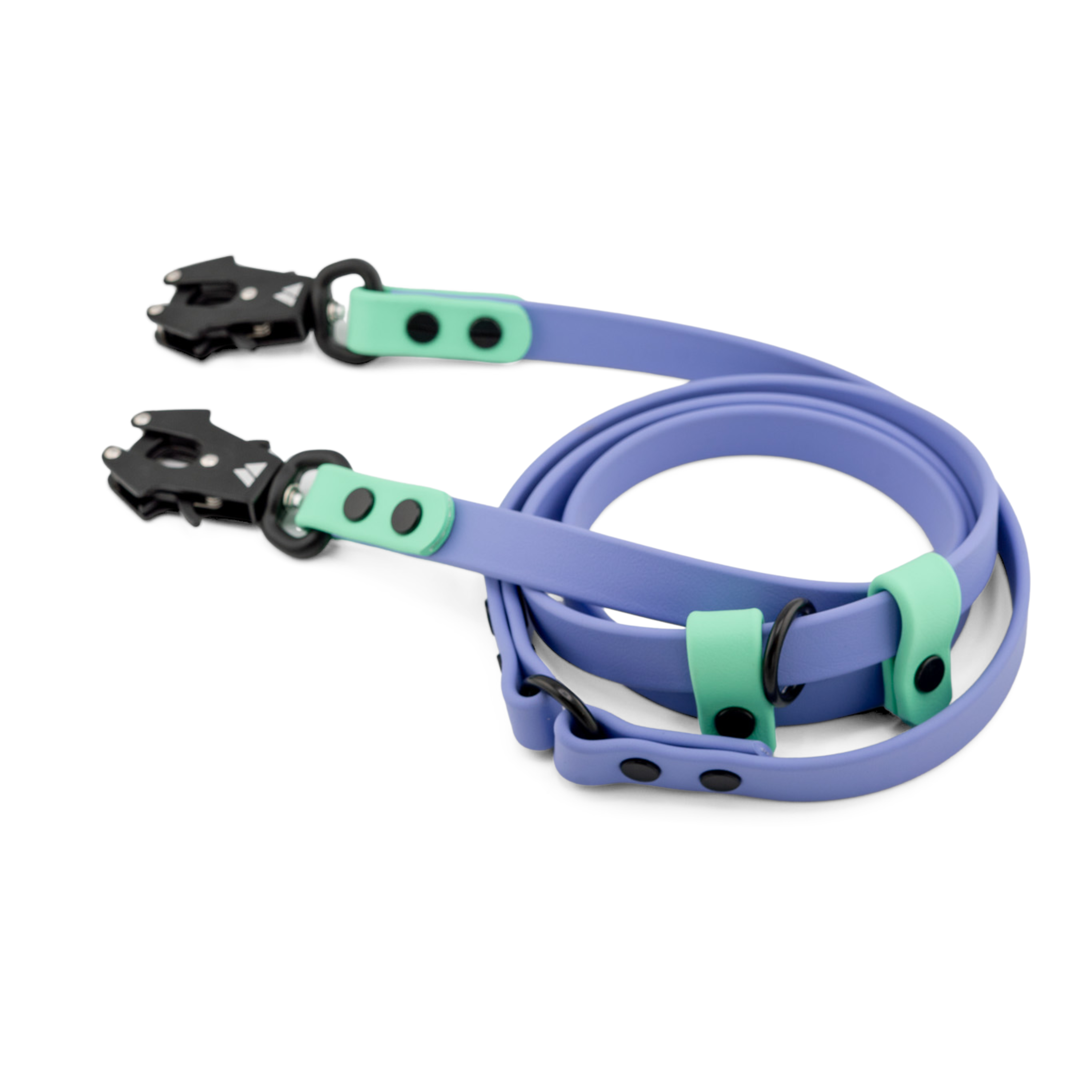 Atlas BioThane Hands-Free Leash featuring adjustable design and durable materials in vibrant colors.